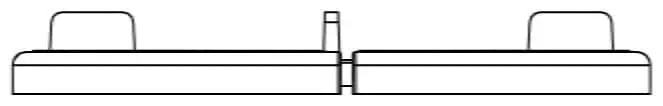 1/4" Stackable Rubber Pedestal SD-00 Side View Drawing