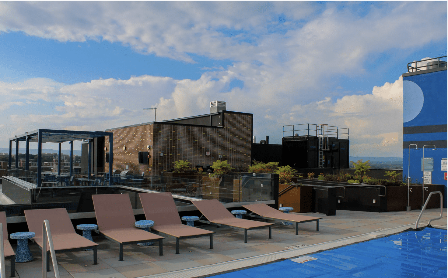 Pool Roof Deck at Oliv Hetzel at Penn State - State College, PA