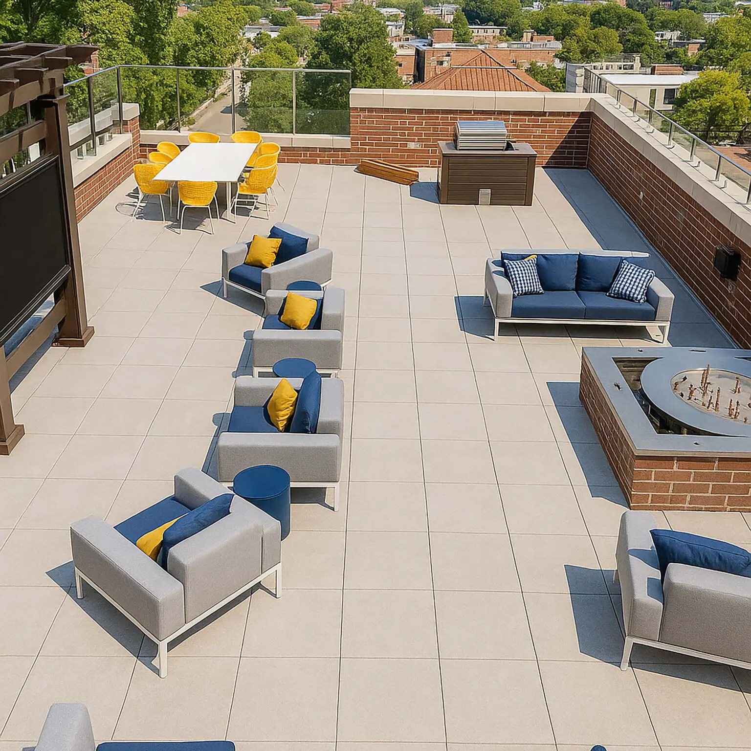 Rooftop Deck at Collegian North - Ann Arbor, MI by Skydeck USA