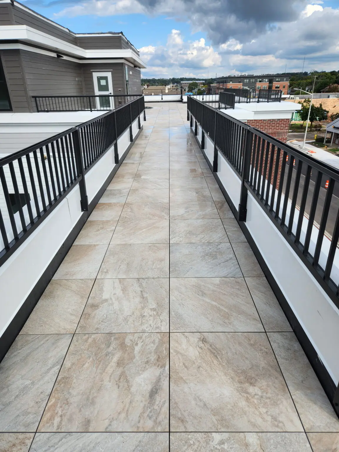 SkyWalk Porcelain Roof Pavers in Quartzite Sandy Island