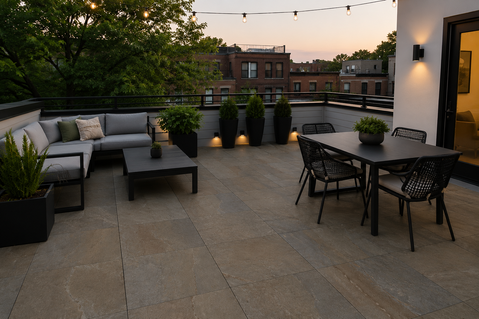 Pennstone Full Color 2cm Porcelain Paver by Skydeck USA