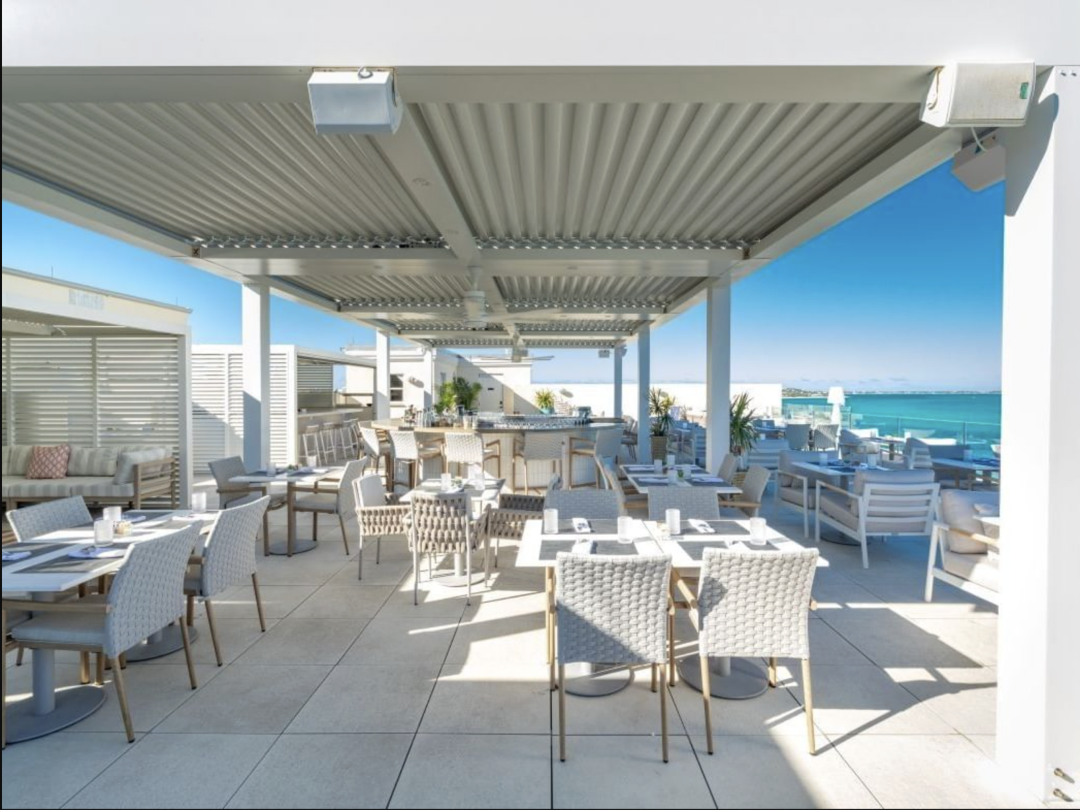 Coral 2cm SkyWalk Porcelain Pavers by Skydeck USA at Windsong Resort in Turks & Caicos